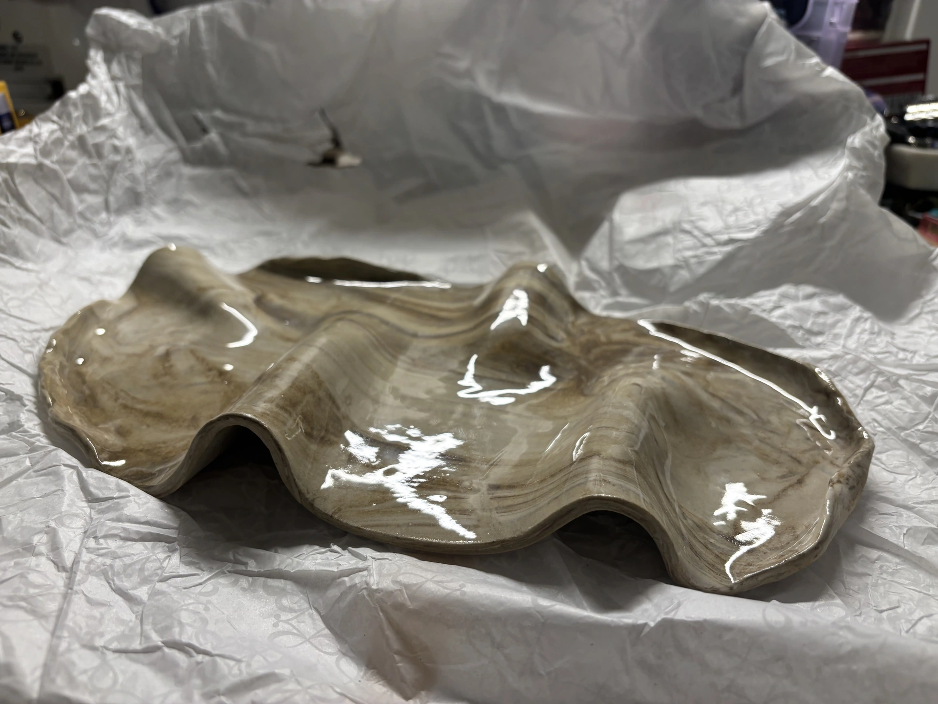 Organisk serveringsfat