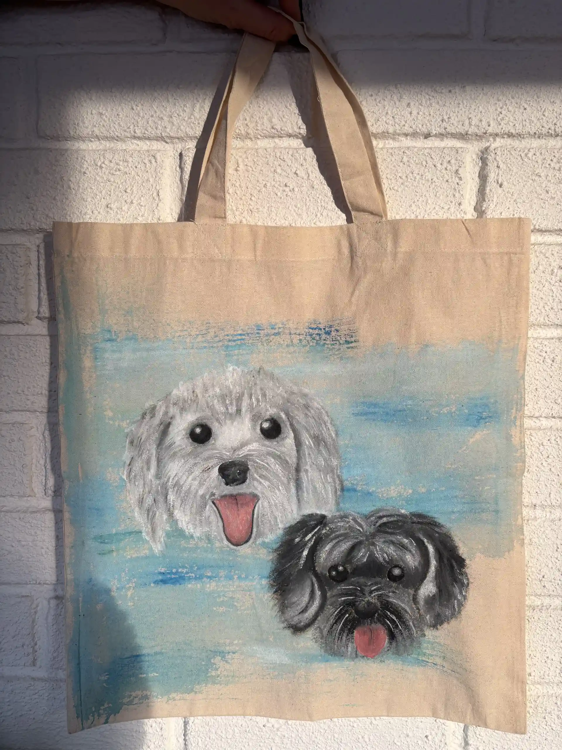 Hundeportrett-toteveske